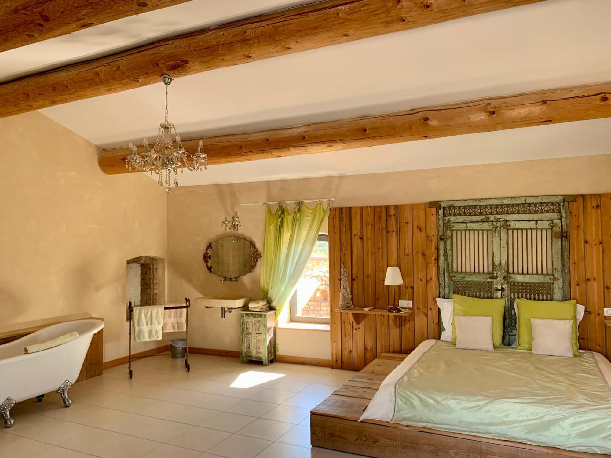 Mas Des Terres Rouges Villa Vezenobres ภายนอก รูปภาพ